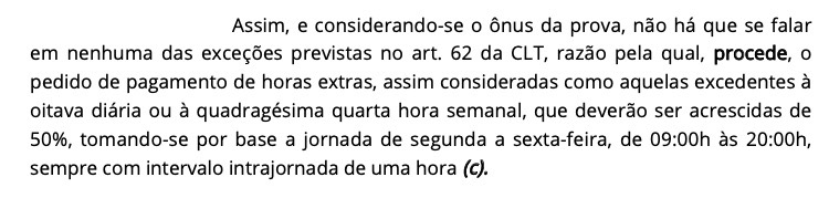 Decisão judicial sobre controle de jornada Decisão judicial sobre controle de jornada para trabalhadores externos