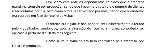 Decisão Judicial sobre Controle de Jornada de Trabalho